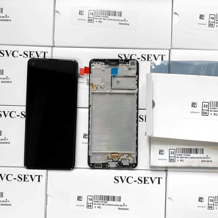A21S LCD LCD с рамой для  A21S Оригинальный новый сервисный комплект LCDS  A217 Мобильный экран дисплея Pantalla