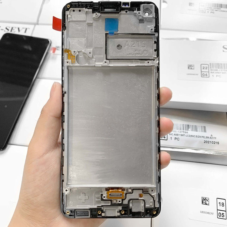 A21S LCD LCD с рамой для  A21S Оригинальный новый сервисный комплект LCDS  A217 Мобильный экран дисплея Pantalla