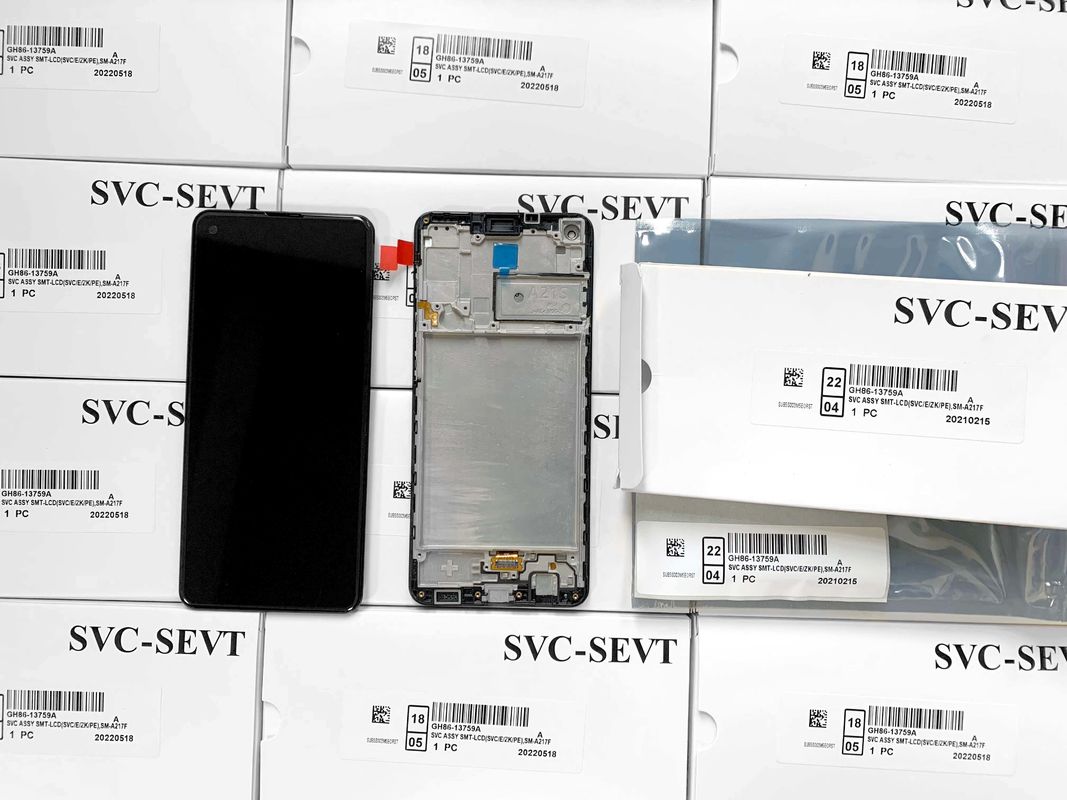 A21S LCD LCD с рамой для  A21S Оригинальный новый сервисный комплект LCDS  A217 Мобильный экран дисплея Pantalla