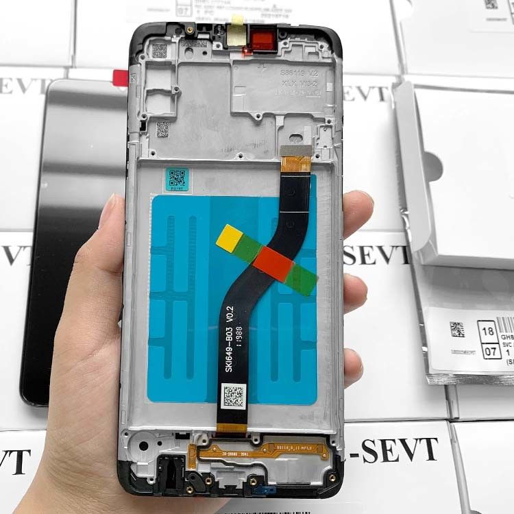 A20S LCD lcd + Frame Для  A20S Оригинальный сервисный пакет LCDS дисплей  A207 Мобильный экран телефона Pantalla