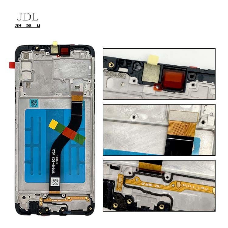 A20S LCD lcd + Frame Для  A20S Оригинальный сервисный пакет LCDS дисплей  A207 Мобильный экран телефона Pantalla