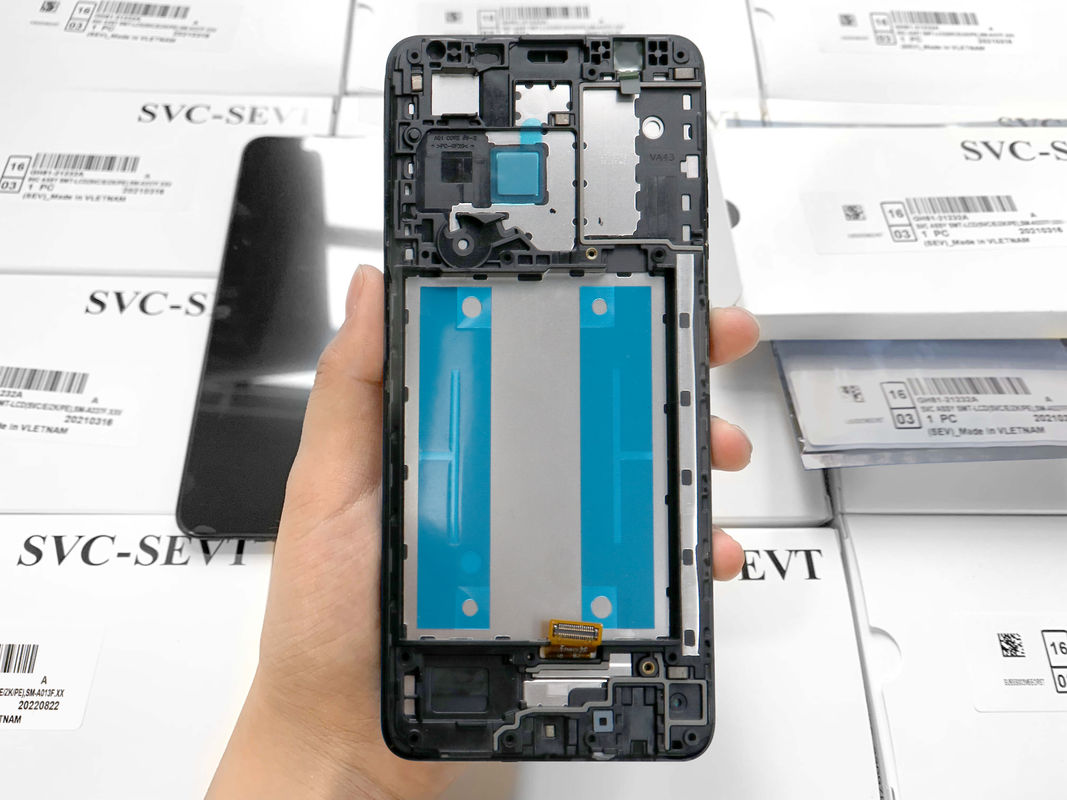 A013 ЖК-дисплей с рамкой для  A013 Оригинальный сервисный комплект LCDS  A01 Core Мобильный экран телефона Pantalla