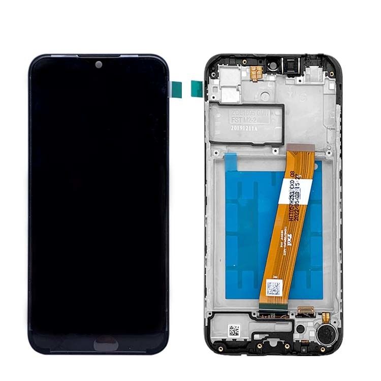 A01 ЖК-экран дисплей с рамой для  A01 Wholesale Service Pack LCDS  A105 Оригинальный телефон Pantalla