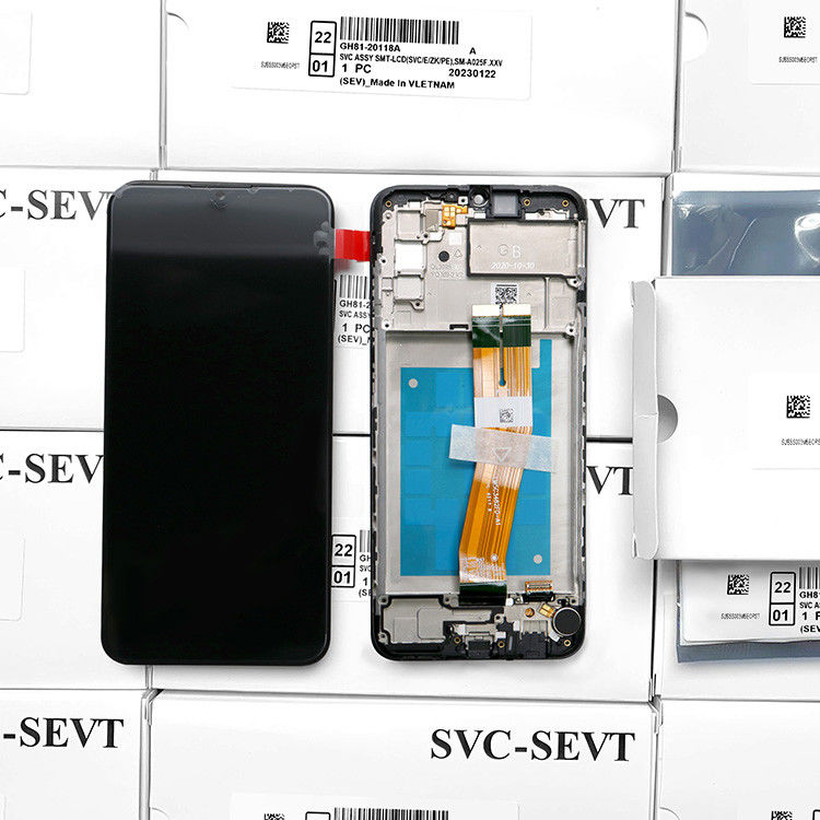 Оптовая продажа A02S LCD LCD с рамой для  A02S Фабричный сенсорный экран дисплей  A025 Сервисный комплект LCDS Pantall