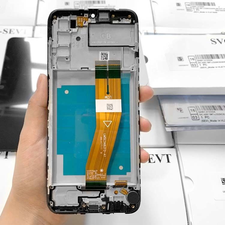 Оригинальный сервисный комплект A03S LCD с рамой для  a03s Мобильный экран телефона  A037 высокое качество Pantalla