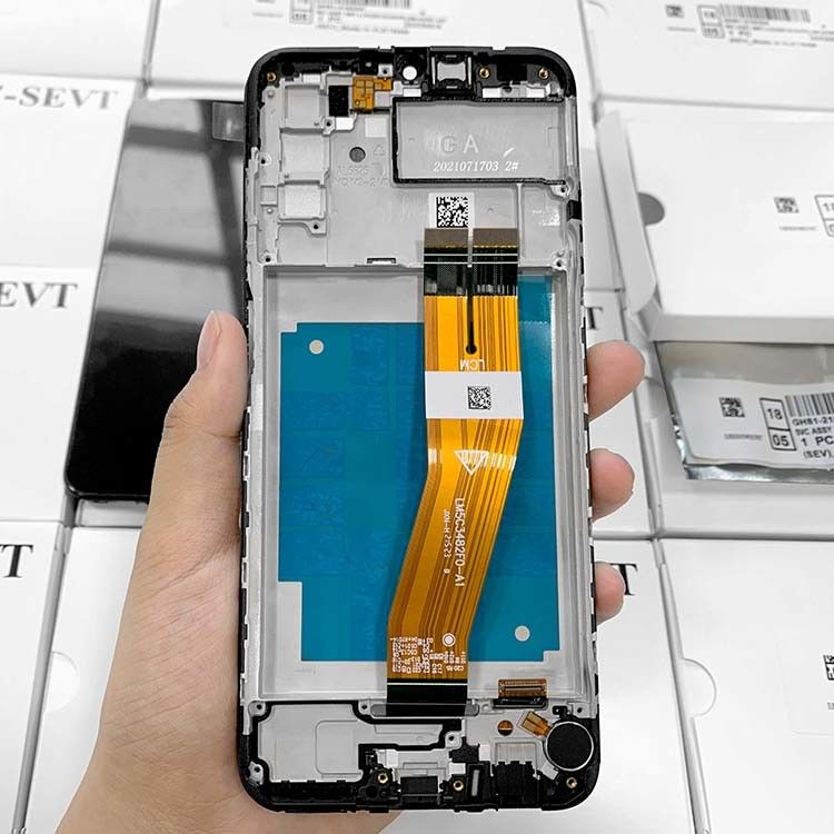 A03 LCD с рамой для  a03 оптовый экран мобильного телефона A035 оригинальный сервисный пакет LCDS дисплей Pantalla