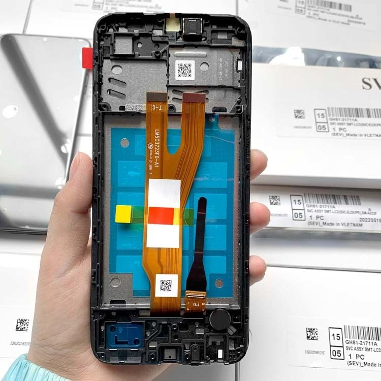 Дисплей LCD-экран A03 Core с рамой для  a03 Core Оригинальный сервисный пакет LCDS  A032 Mobile Pantalla