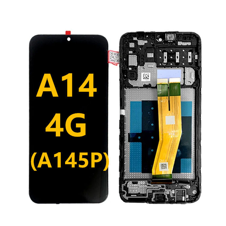A14 4G LCD с рамой для  A145P Мобильный телефон сенсорный Pantalla  A145R сервисный пакет LCDS дисплей