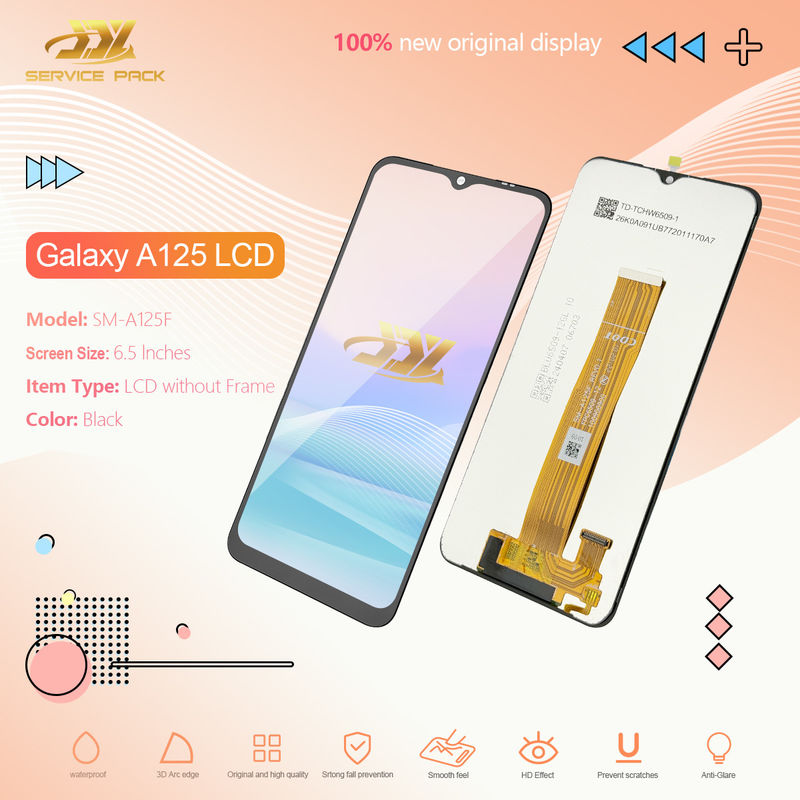 A125 LCD LCD для  A12 Мобильный экран дисплея телефона  A125 оптом оригинальный сервисный пакет LCDS Pantalla