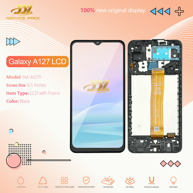 A127 lcd With Frame Для  a127 Оригинальный новый сервисный пакет Мобильный экран дисплей  A12 Nacho Touch Pantalla
