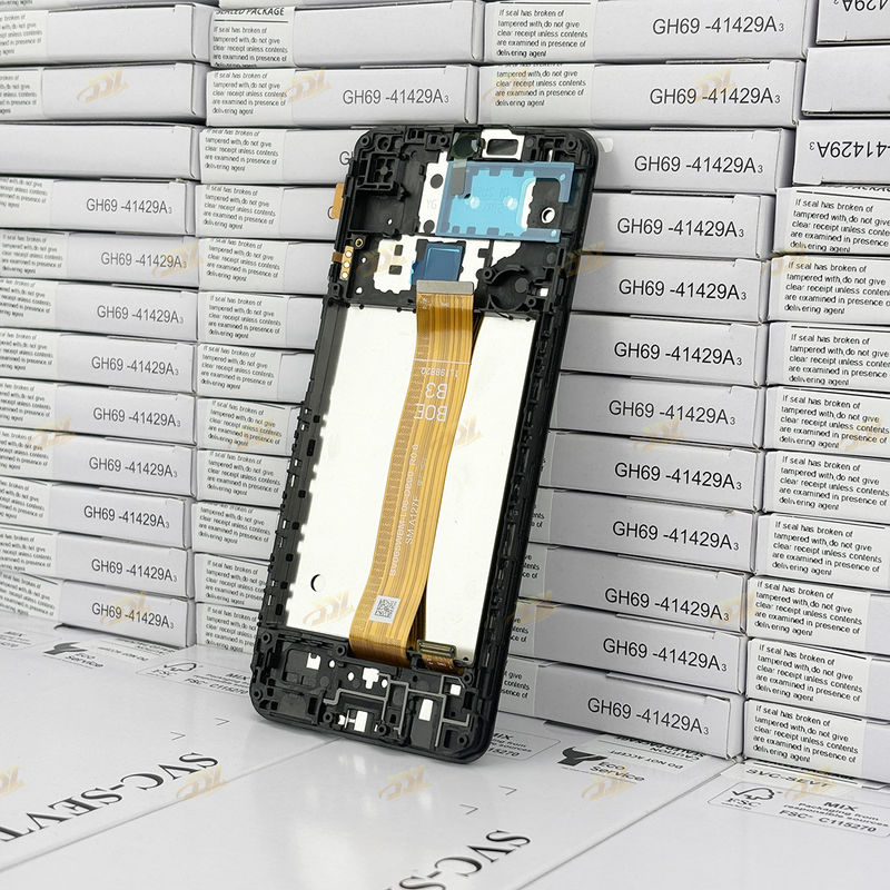A127 lcd With Frame Для  a127 Оригинальный новый сервисный пакет Мобильный экран дисплей  A12 Nacho Touch Pantalla